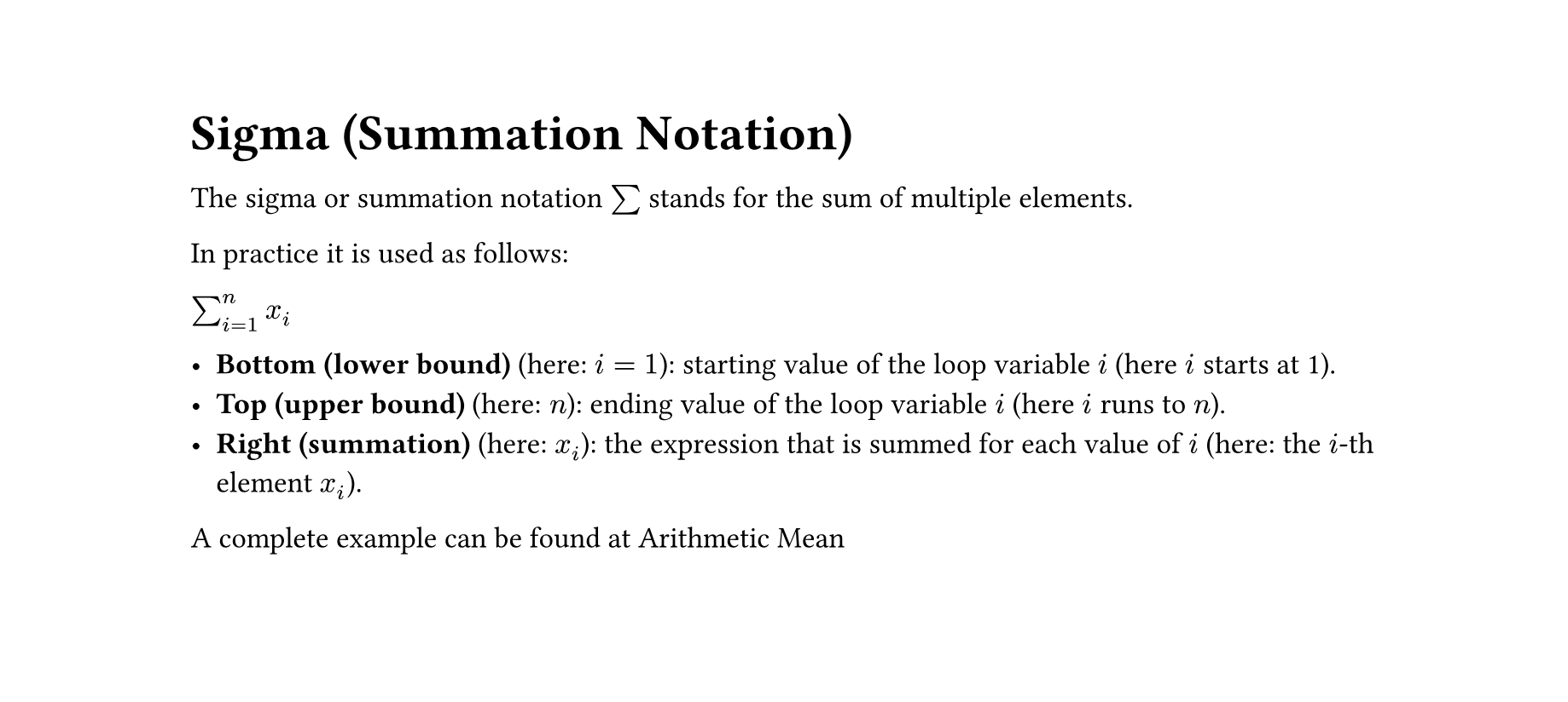 View of a Typst document with the default styling